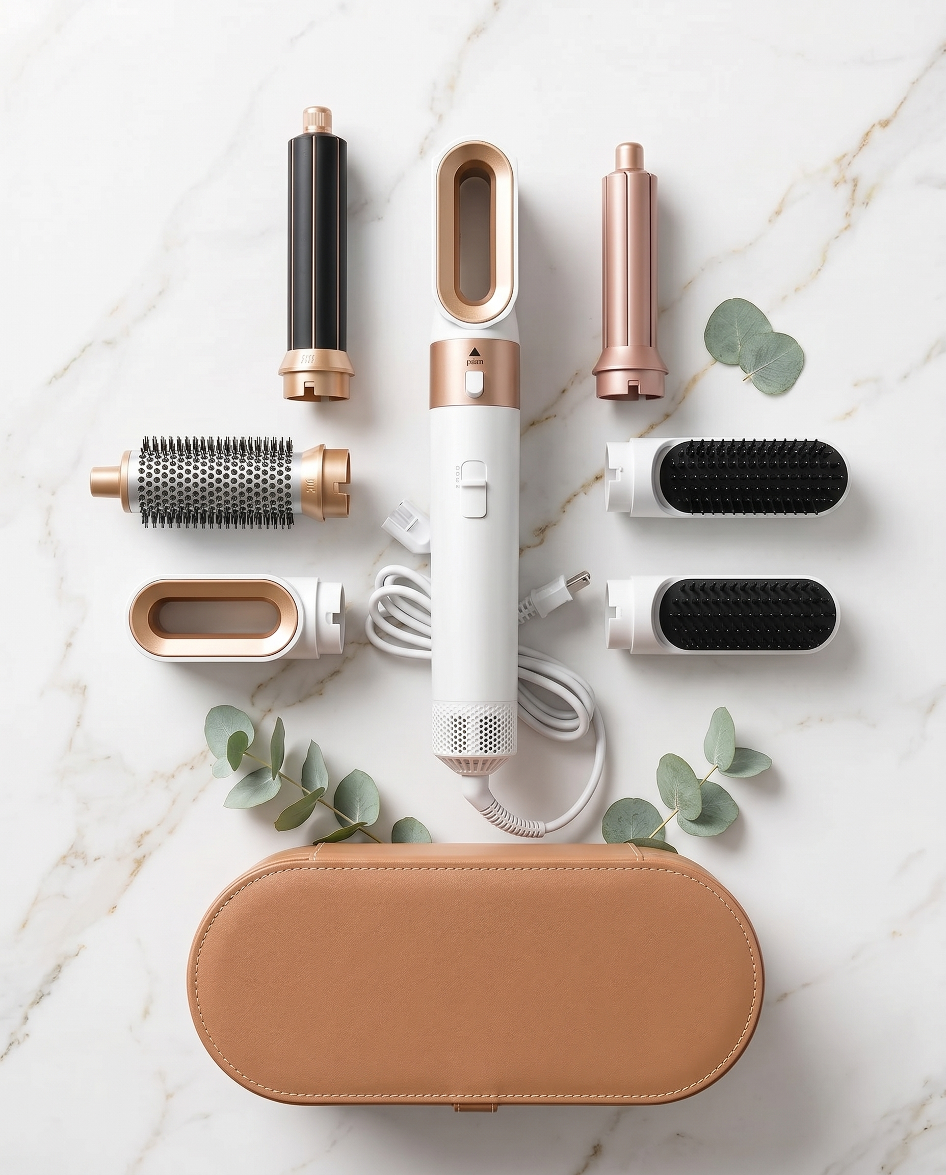 Kit del cepillo 5 en 1 Stile e Tratto con accesorios y estuche
